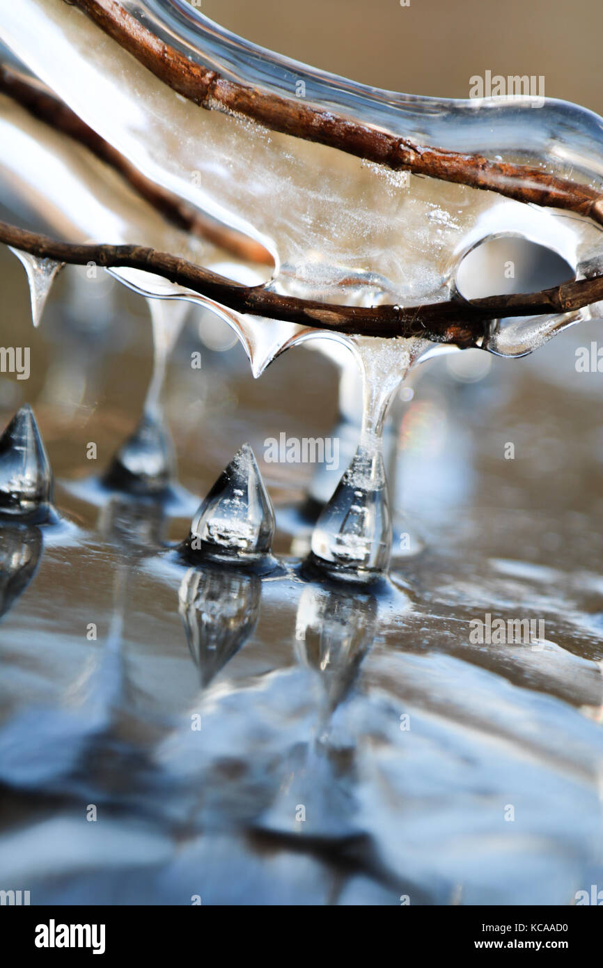 Ice drops closeup Stock Photo Alamy