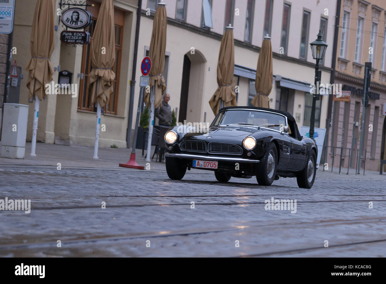 Augsburg, Germany October 1, 2017 1957 BMW 507 oldtimer car at the
