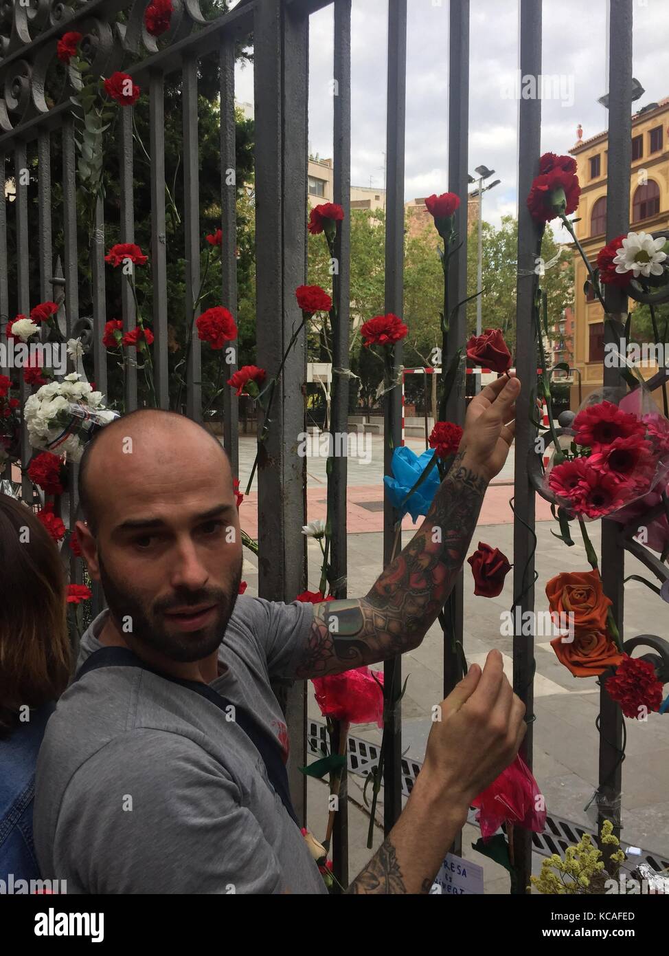 Barcelona, Spain. 3rd Oct, 2017. Javier Mendez Sanz, a 33-year-old