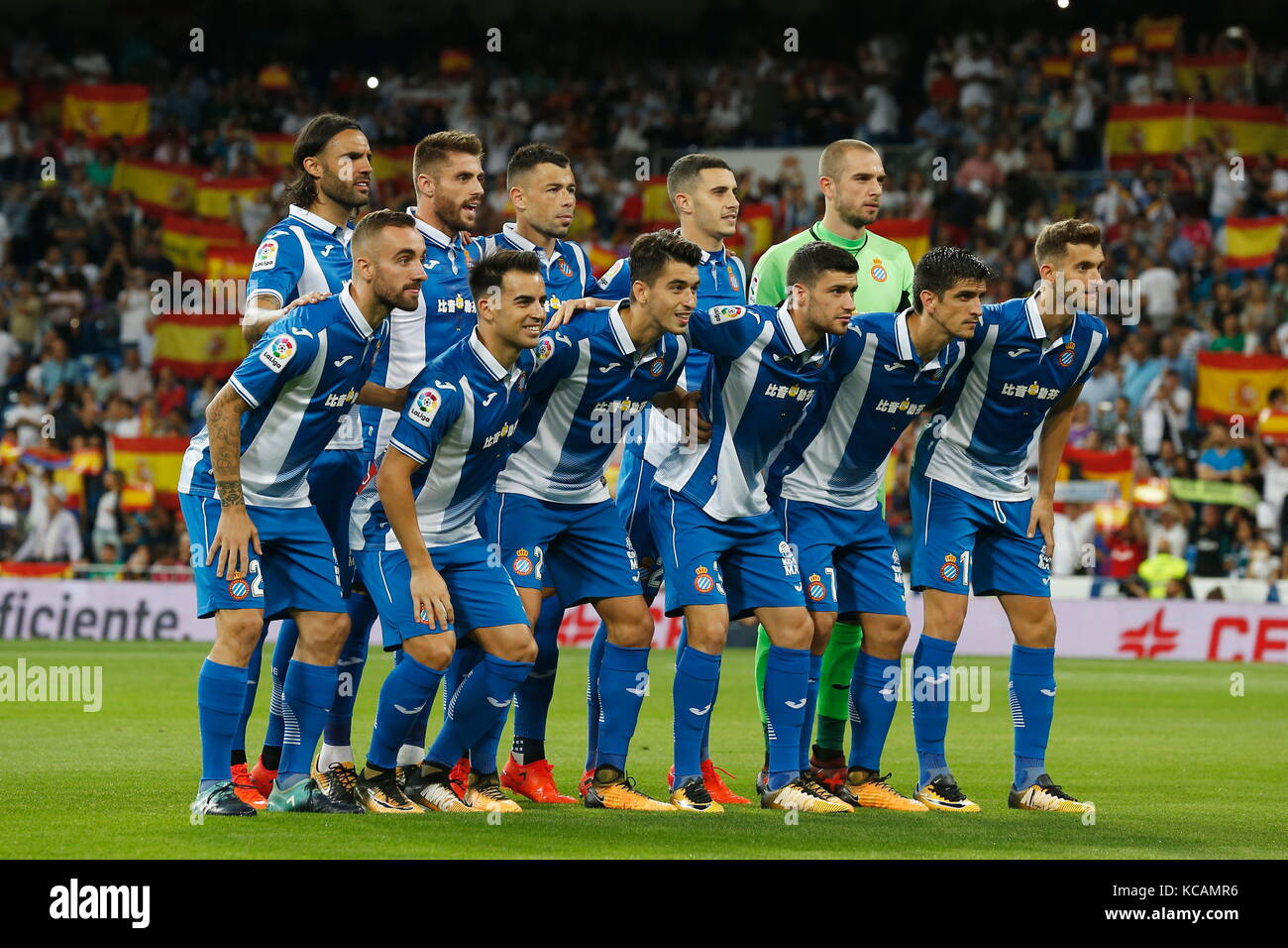 Espanyol team group line up hi-res photography and images - Alamy