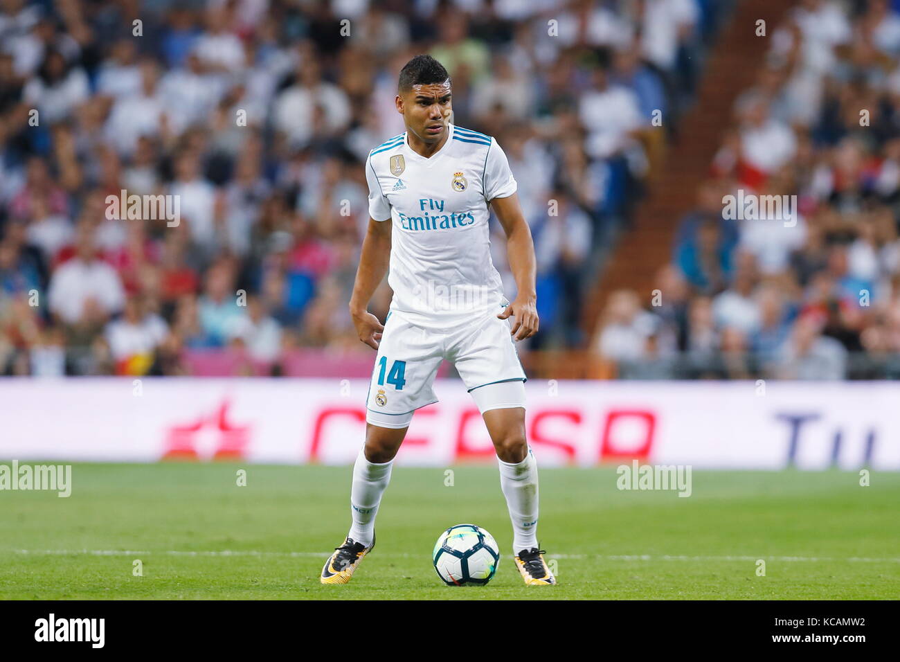 Maillot Real Madrid Match Issued 2017/18 - Casemiro #14 - Adidas - Extérieur Taille M