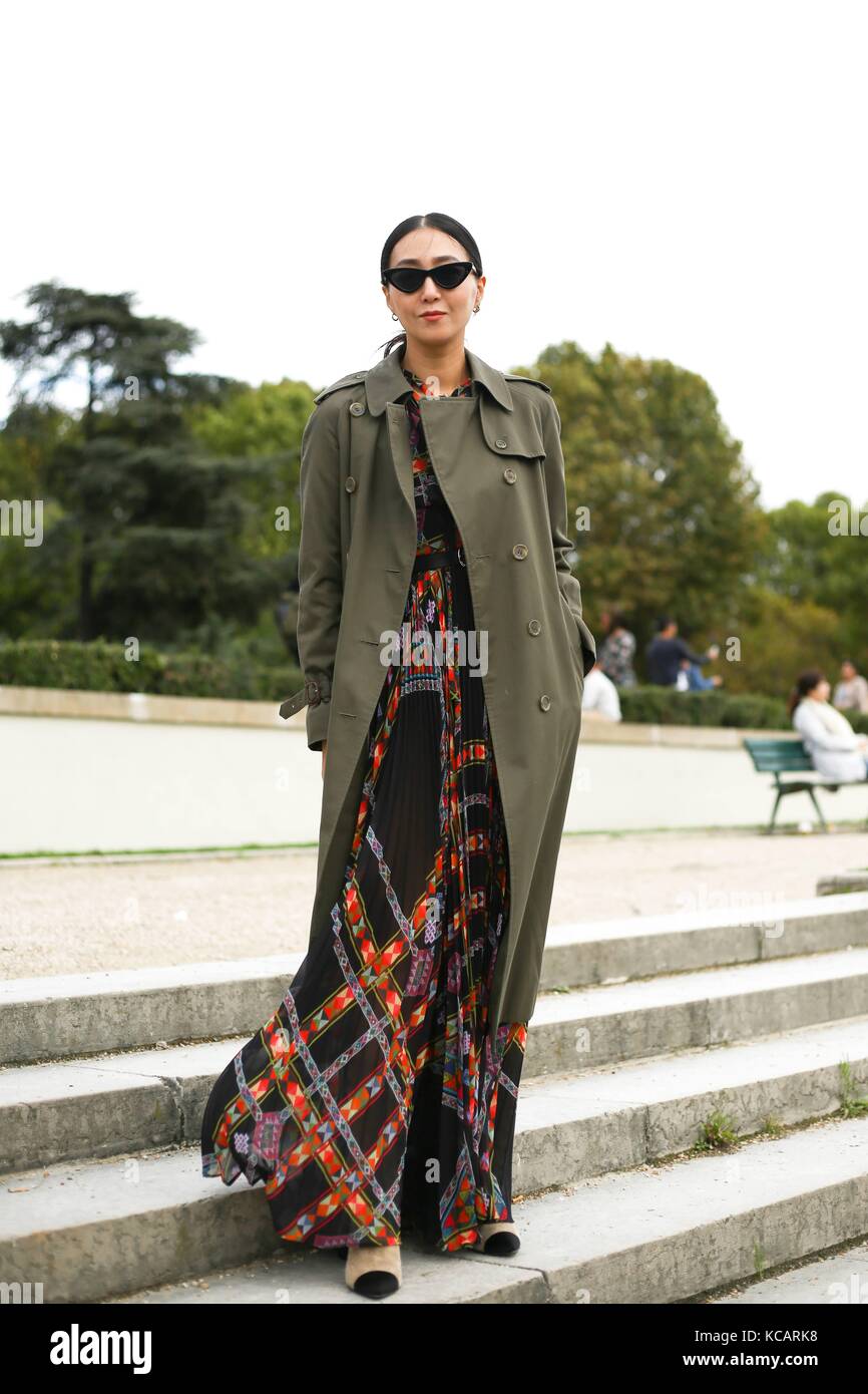 Jiyoung Kim, Digital Director at Vogue Korea, posing outside of the ...