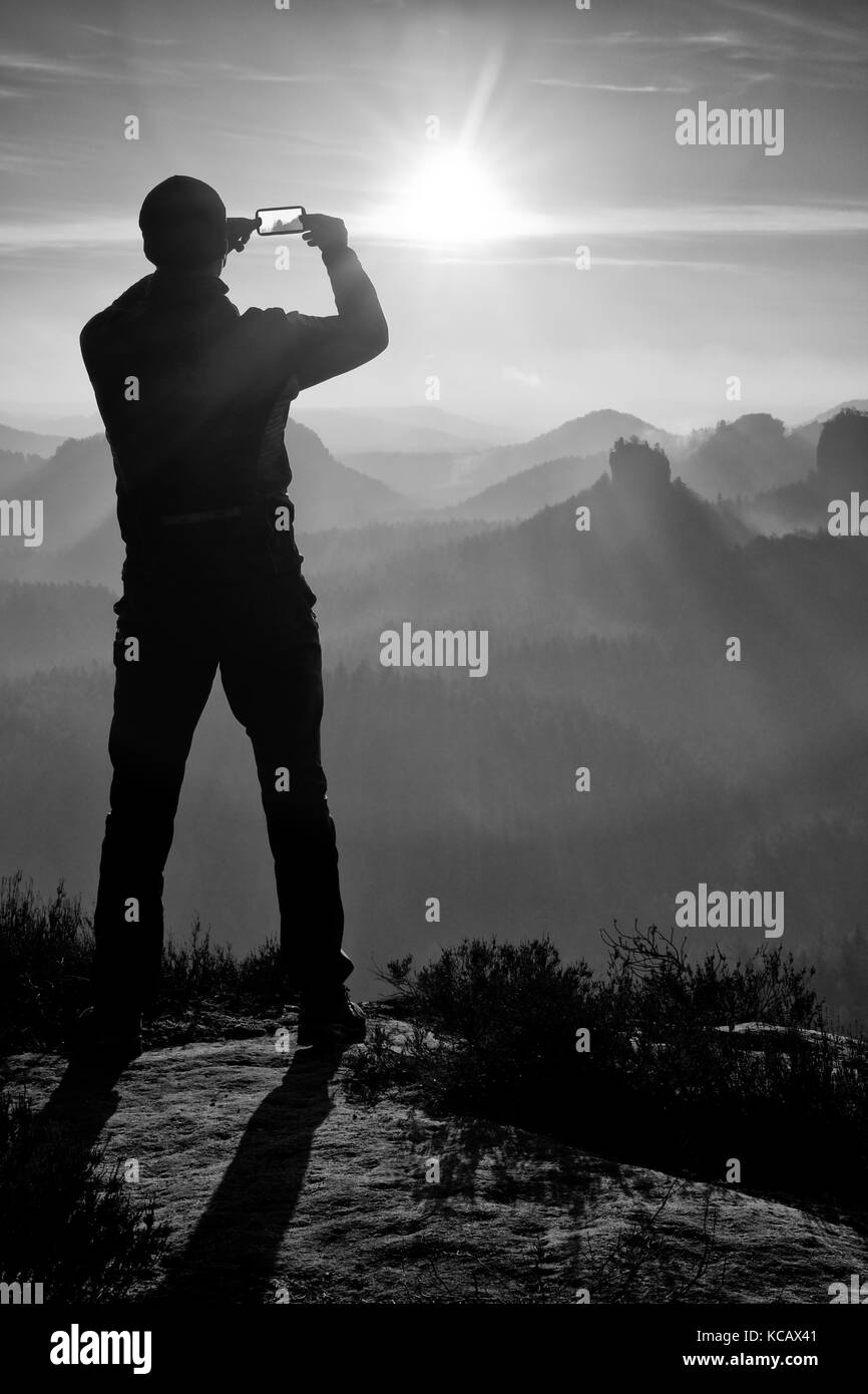 Red rocky mountains in Black and White Stock Photos & Images - Alamy