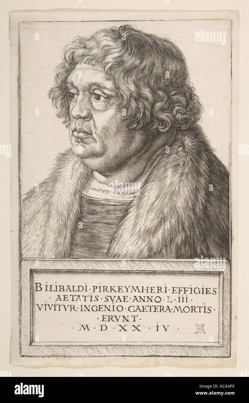 Willibald Pirckheimer, 1524, Engraving, plate 7 3/16 x 4 1/2 in. (18.2