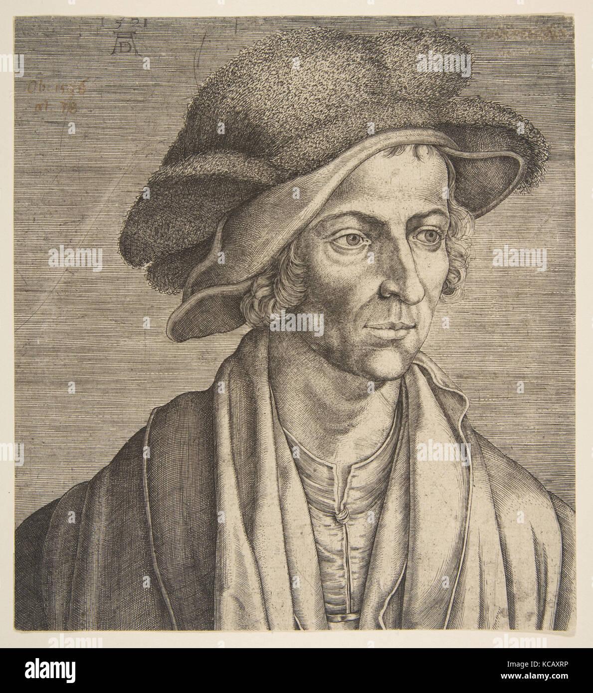Joachim Patinir, n.d., Engraving, Sheet: 7 3/8 × 6 3/4 in. (18.8 × 17.2 cm), Prints, Aegidius Sadeler II (Netherlandish, Antwerp Stock Photo