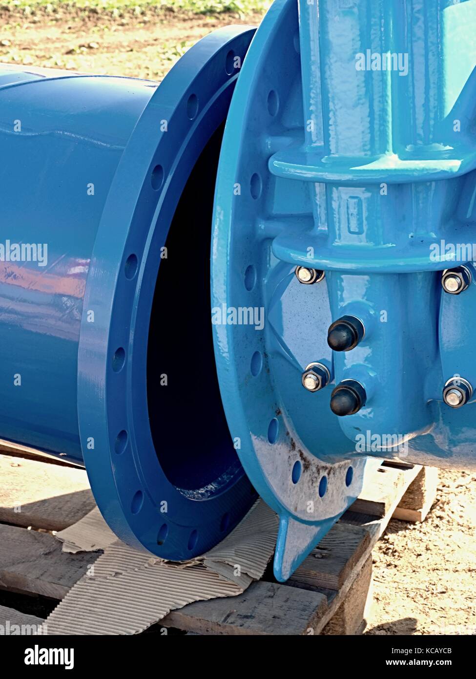 500mm big new drink water Gate valve joint with screws and nuts to pipe