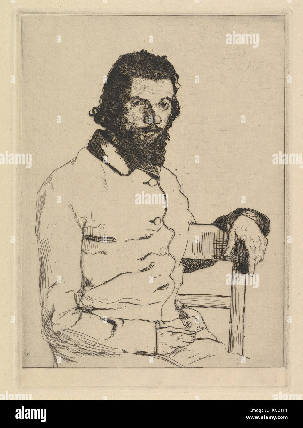 Portrait of Meryon, 1850–1914, Etching; second state of two ...