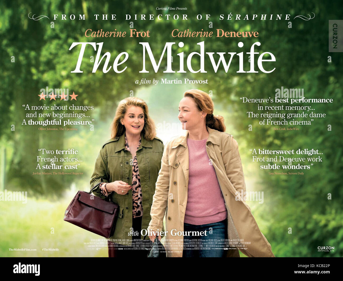 THE MIDWIFE aka SAGE FEMME British poster from left