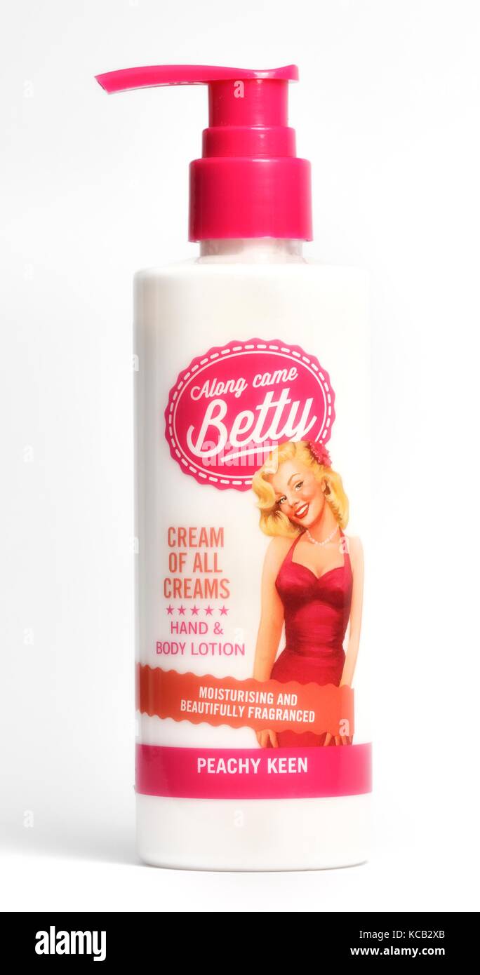 Along came betty hand and body lotion Stock Photo Alamy
