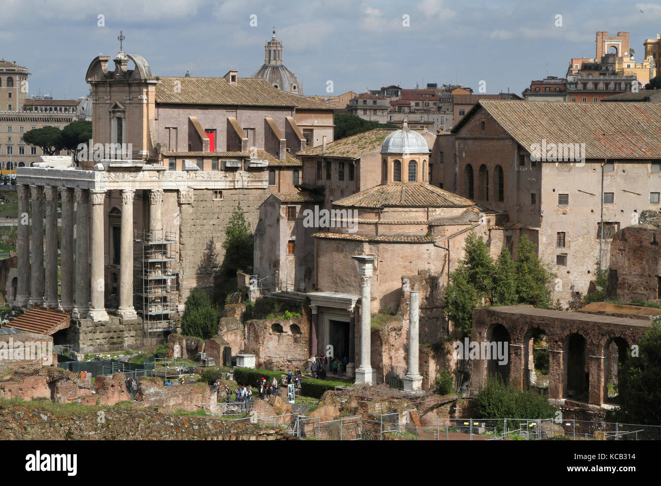 Roman Forum from Palatine Hill Stock Photo - Alamy