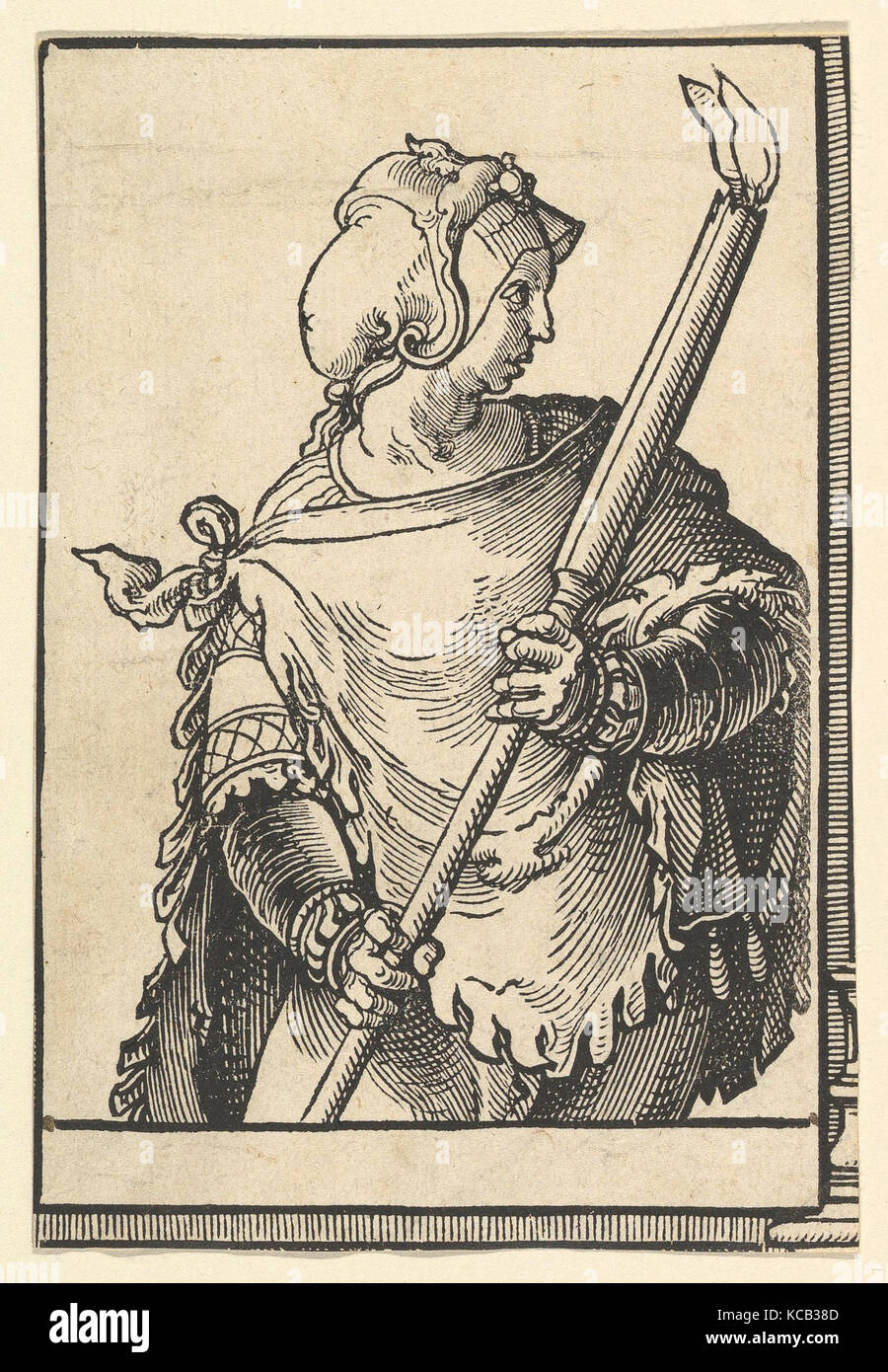 Libyan Sibyl, from the series of Sibyls, Lucas van Leyden, ca. 1530 Stock Photo