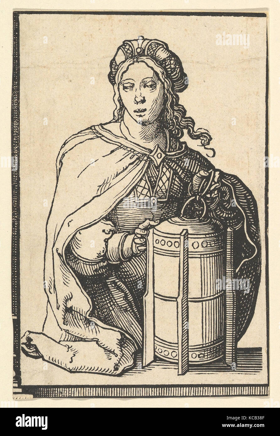 Persian Sibyl, from the series of Sibyls, Lucas van Leyden, ca. 1530 Stock Photo