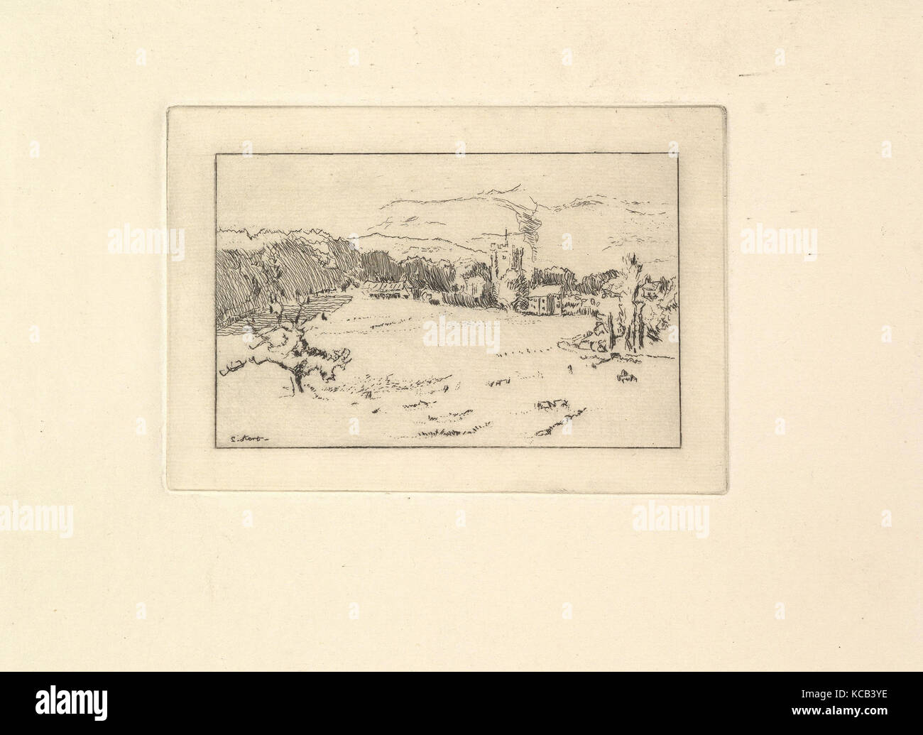 Chagford (The Small Plate), Walter Richard Sickert, ca. 1916 Stock ...