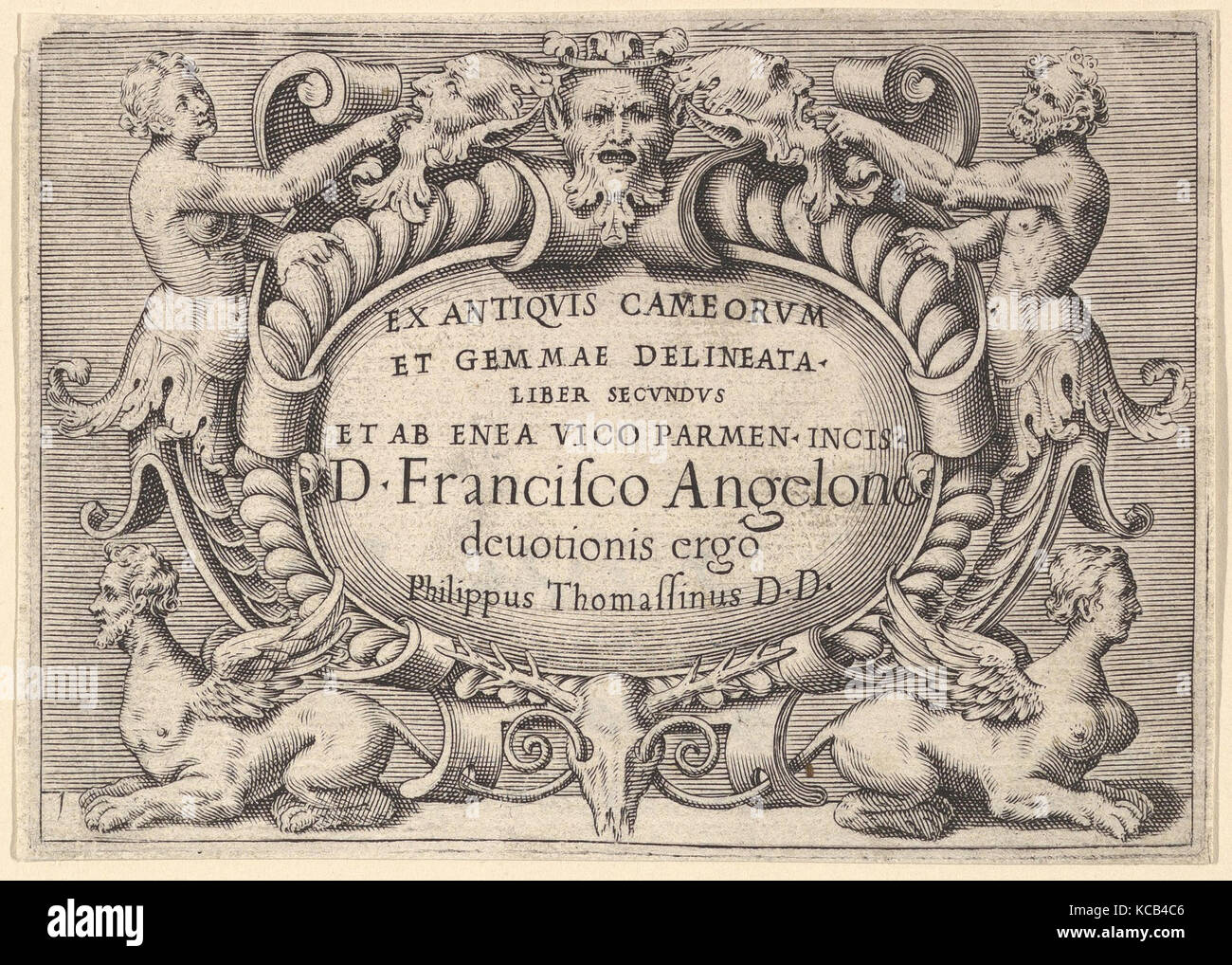 Ex Antiquis Cameorum et Gemmae Delineata/ Liber Secundus/et ab Enea Vico Parmen Incis., Anonymous, Italian, 16th century Stock Photo