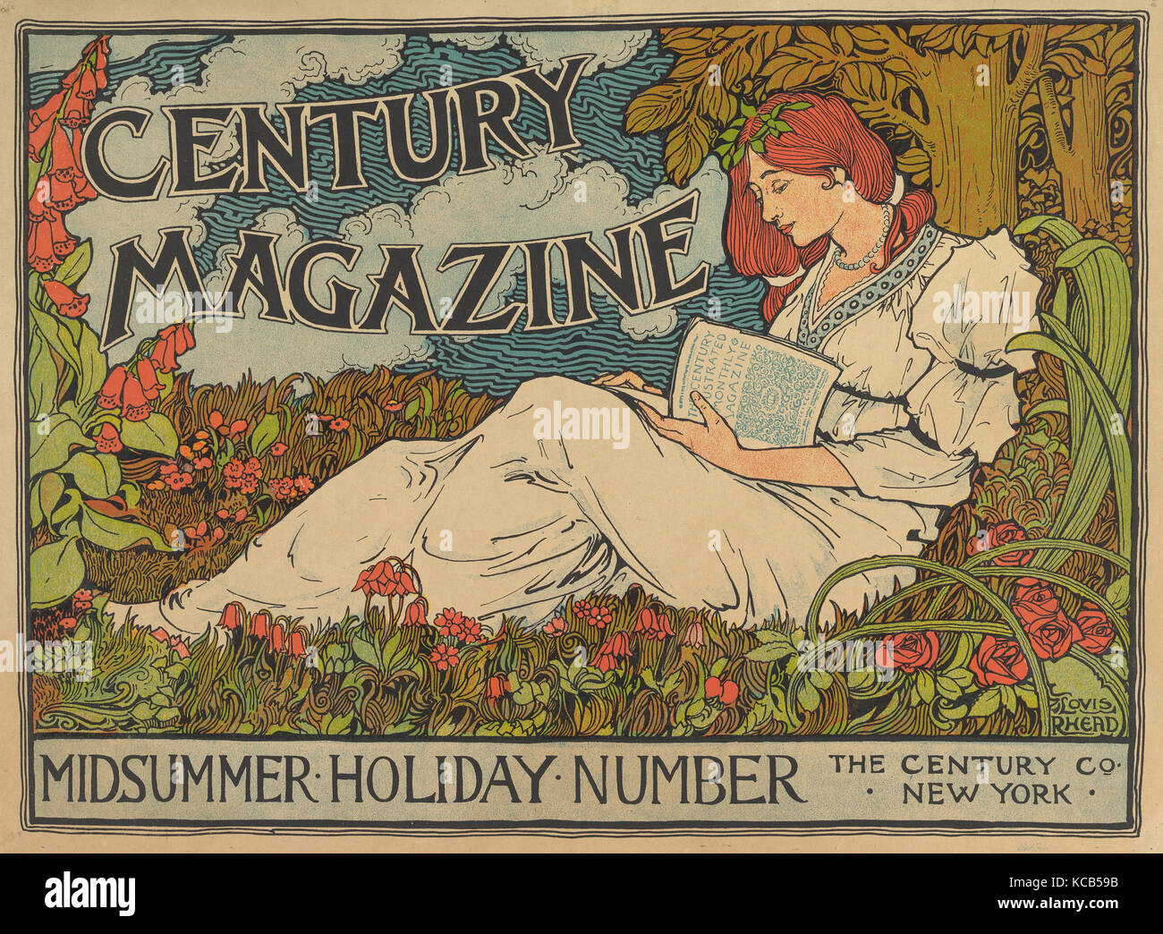 Century Magazine: Midsummer Holiday Number, Louis John Rhead, 1894 Stock Photo