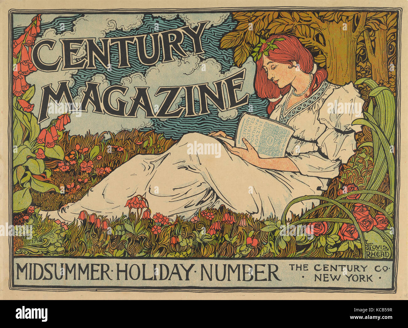 The Century Magazine: Midsummer Holiday Number, Louis John Rhead, 1894 Stock Photo