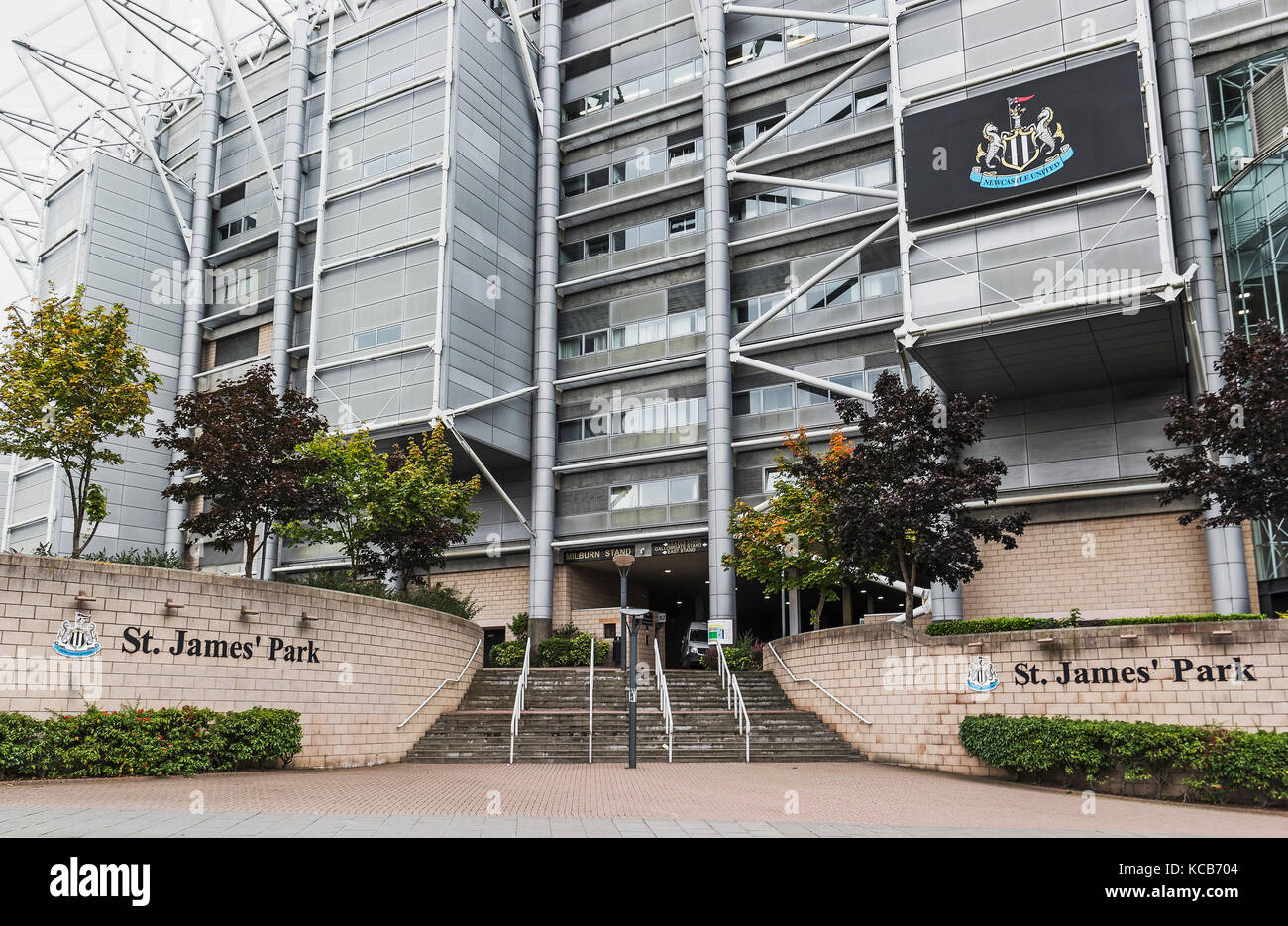 St. James' Park, home ground of Newcastle United football club Stock Photo