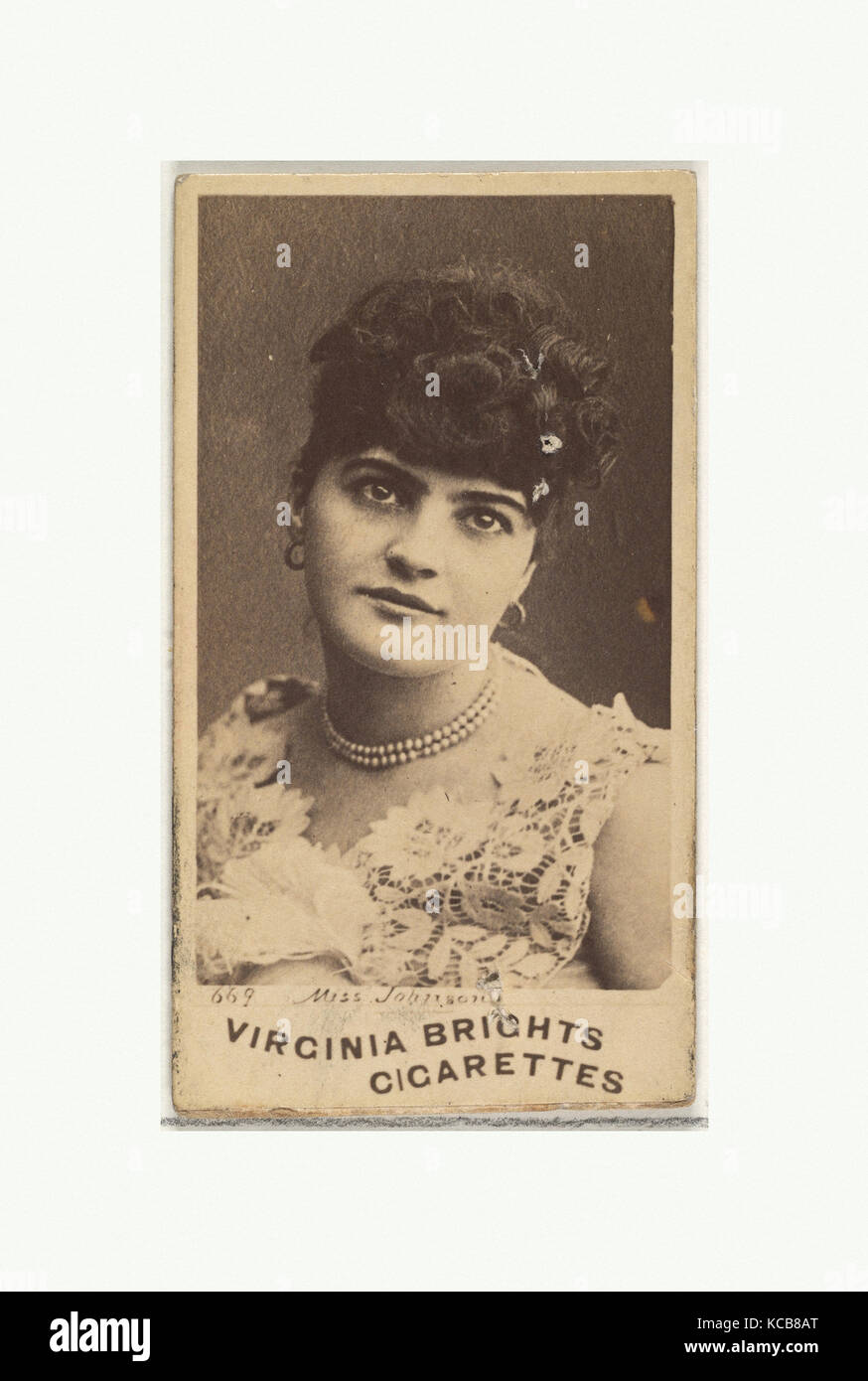 Card 669, Miss Johnson, from the Actors and Actresses series (N45, Type
