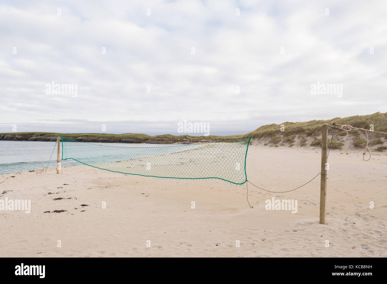 Shetland Islands beach - Breckon beach - Sands of Breckon, Yell, Shetland Islands, Scotland, UK Stock Photo