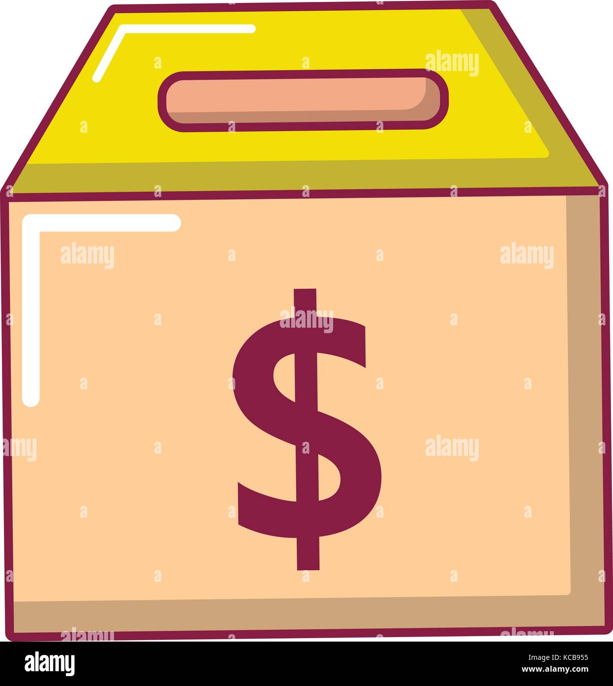 Box money icon, cartoon style Stock Vector Image & Art - Alamy