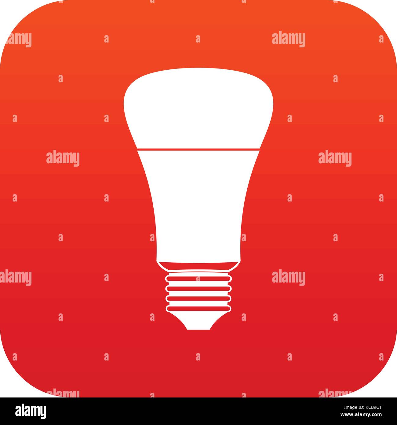 Led bulb icon digital red Stock Vector Image & Art - Alamy