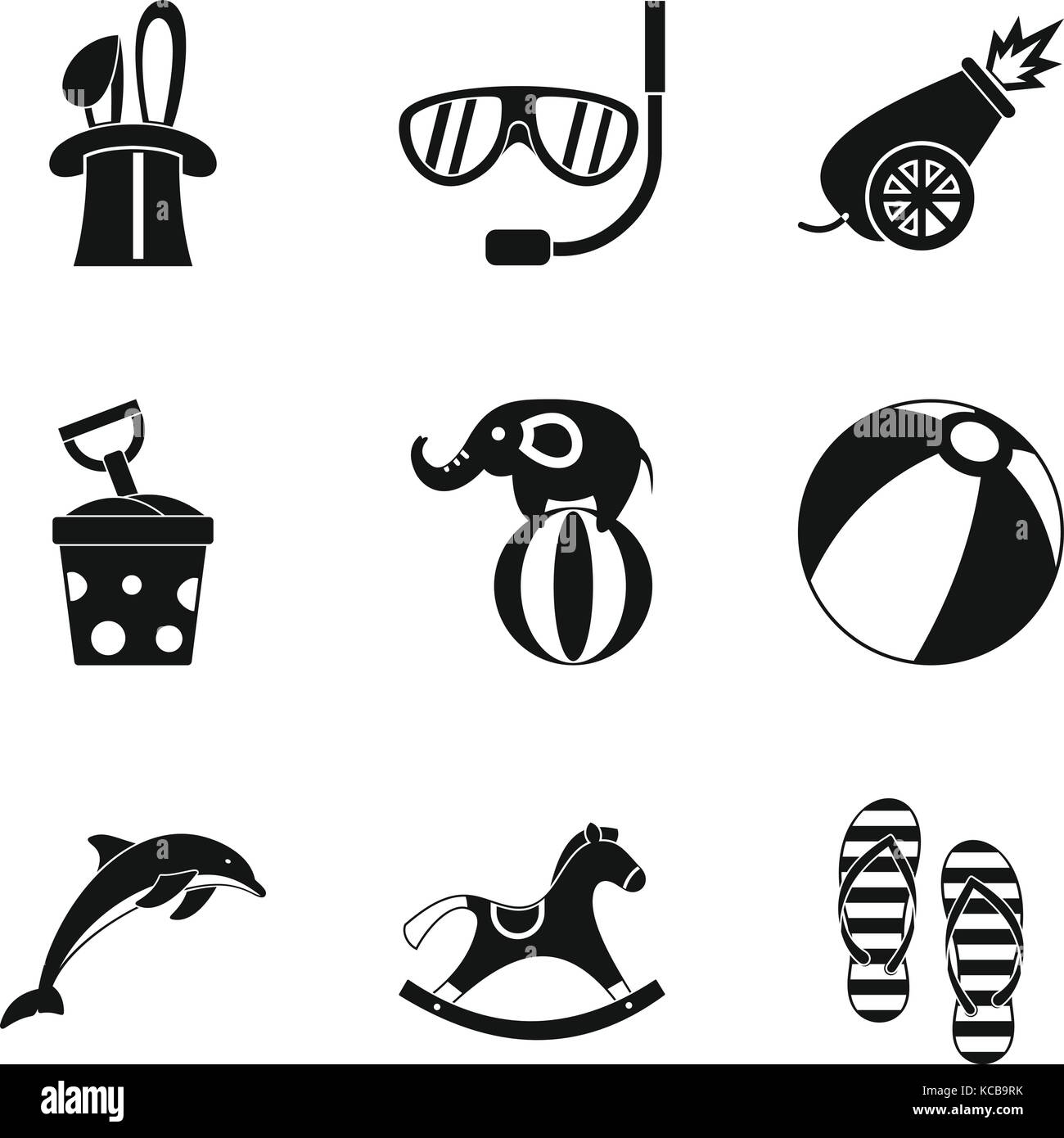 Children industry icons set, simple style Stock Vector Image & Art - Alamy