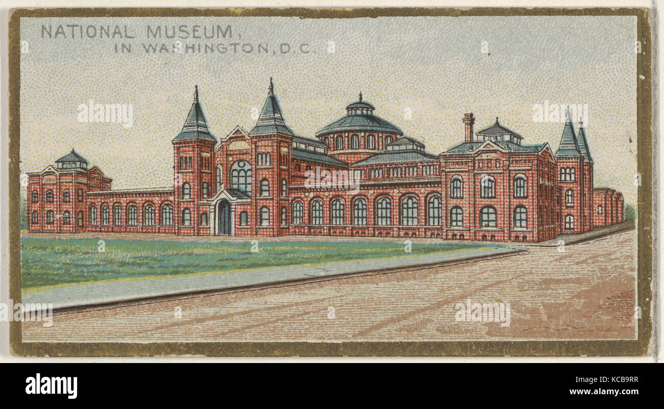 National Museum in Washington, from the General Government and State Capitol Buildings series (N14) for Allen & Ginter Stock Photo