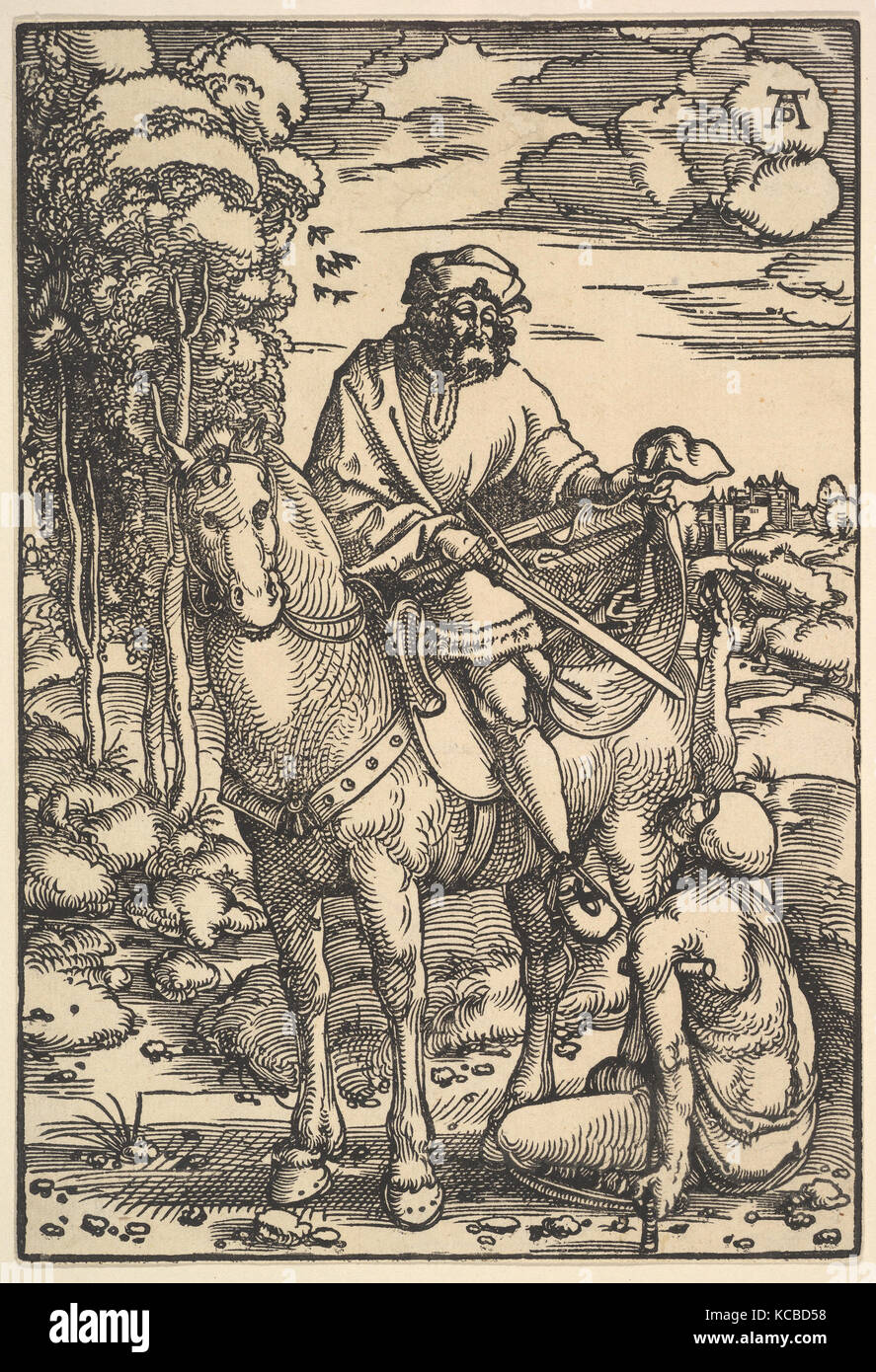St. Martin, Woodcut, sheet: 9 3/8 x 6 3/8 in. (23.8 x 16.2 cm), Prints
