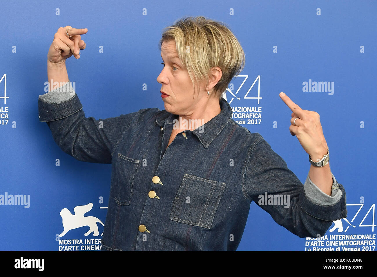 Frances Mcdormand Attends The Photocall For Three Billboards Outside Ebbing Missouri During The 74th Venice Film Festival In Venice C Paul Treadway Stock Photo Alamy