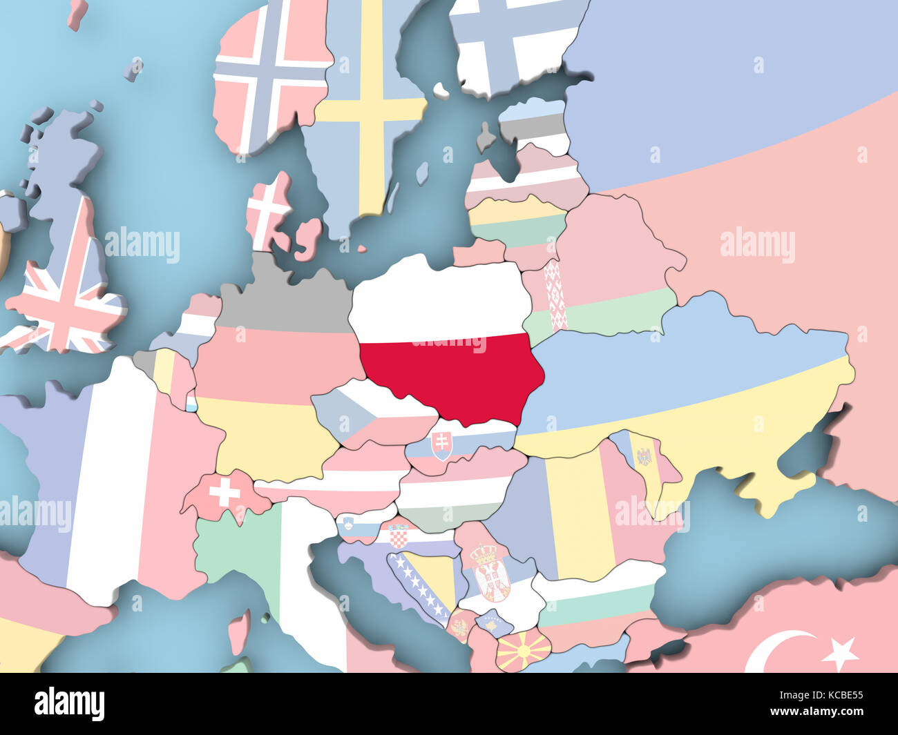 France with embedded flag. 3D illustration Stock Photo - Alamy