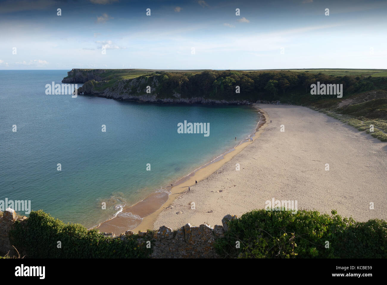 Barafundle Bay in Pembrokeshire, West Wales, Uk Stock Photo - Alamy