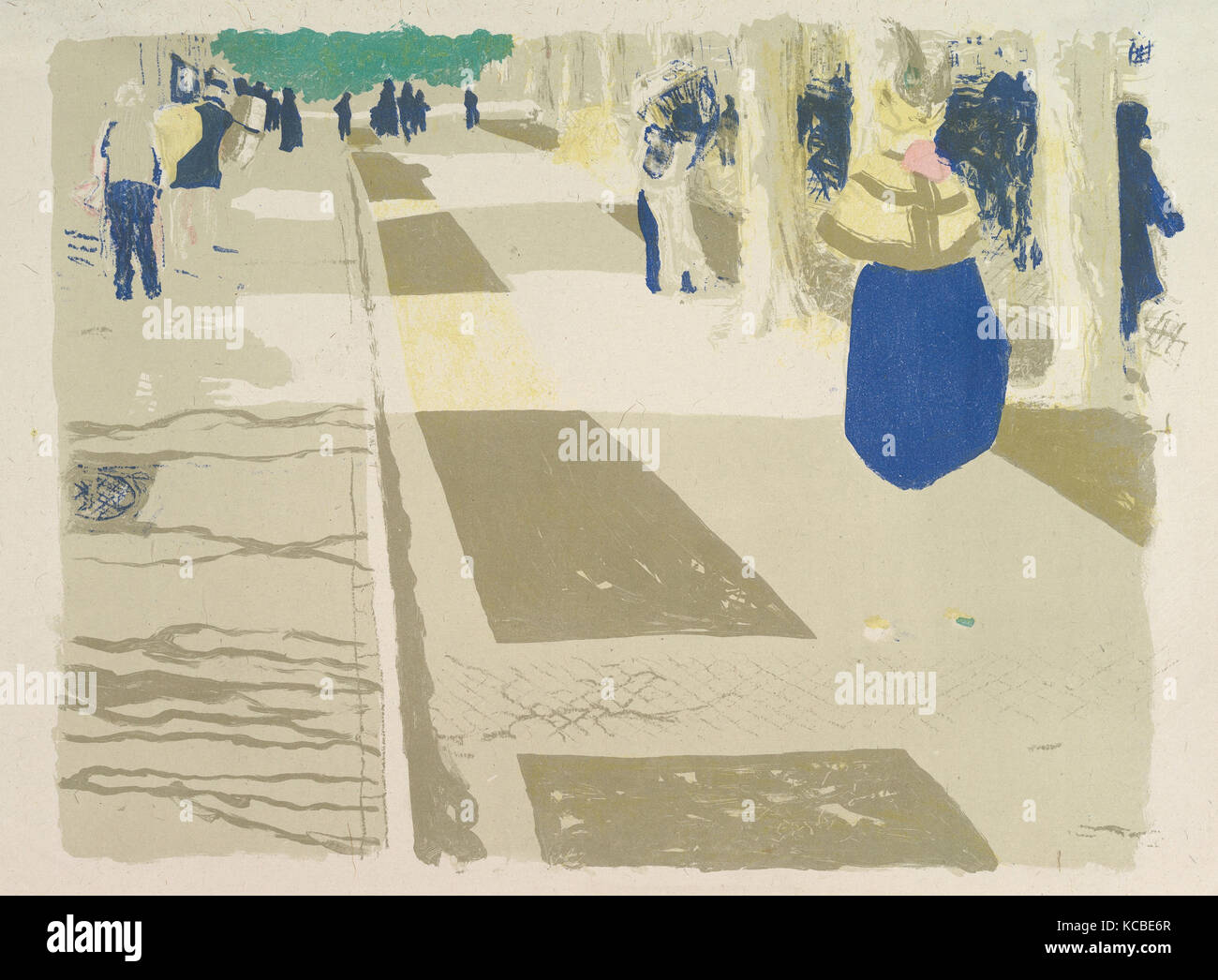 The Avenue, from the series Landscapes and Interiors, Édouard Vuillard, 1899 Stock Photo