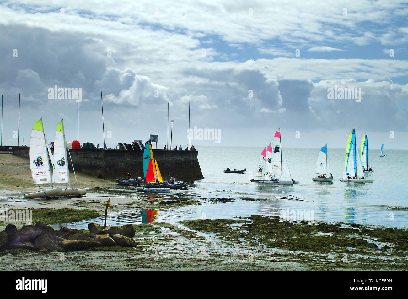 Yacht club in Carnac, Brittany, France Stock Photo