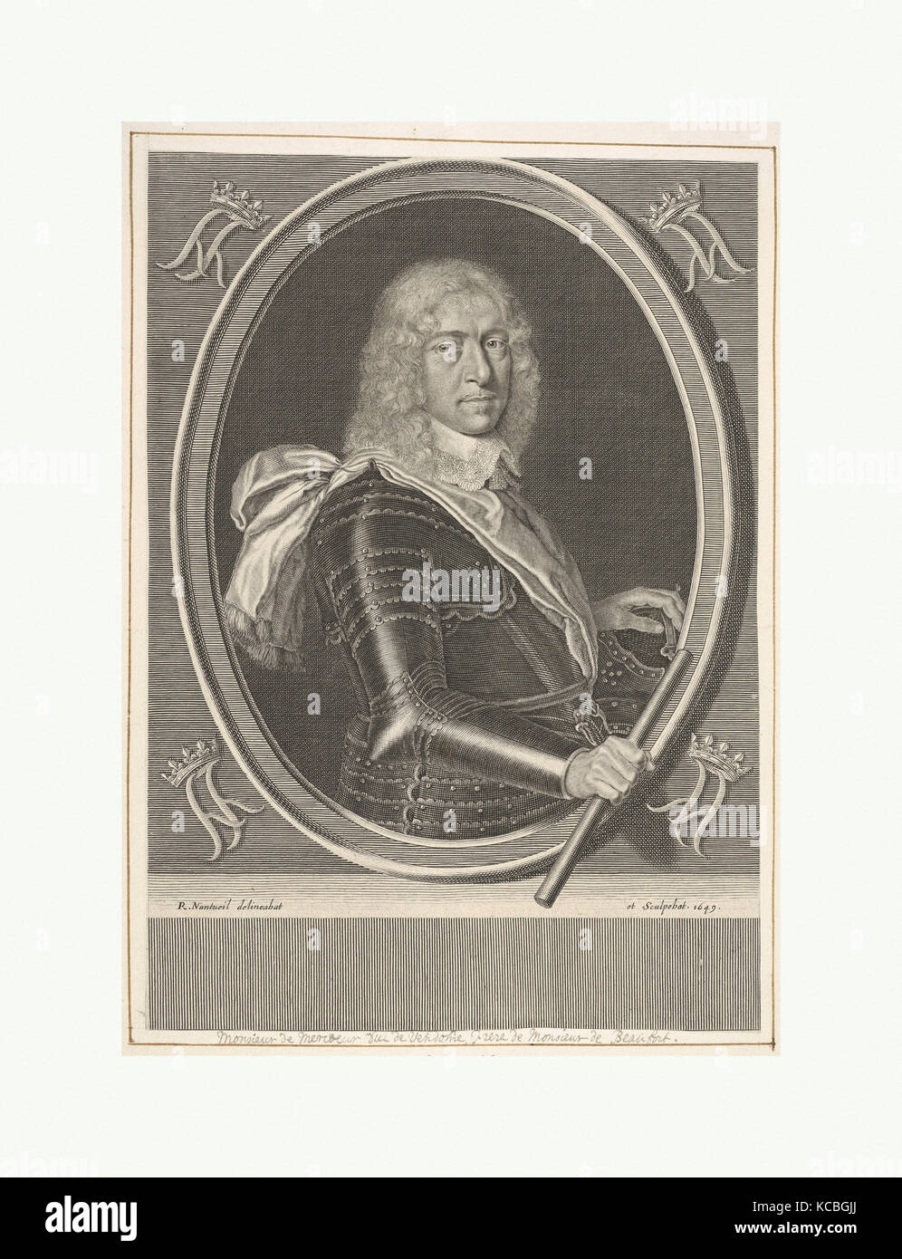 Louis de Bourbon-Vendôme, duc de Mercoeur, Robert Nanteuil, 1649 Stock Photo