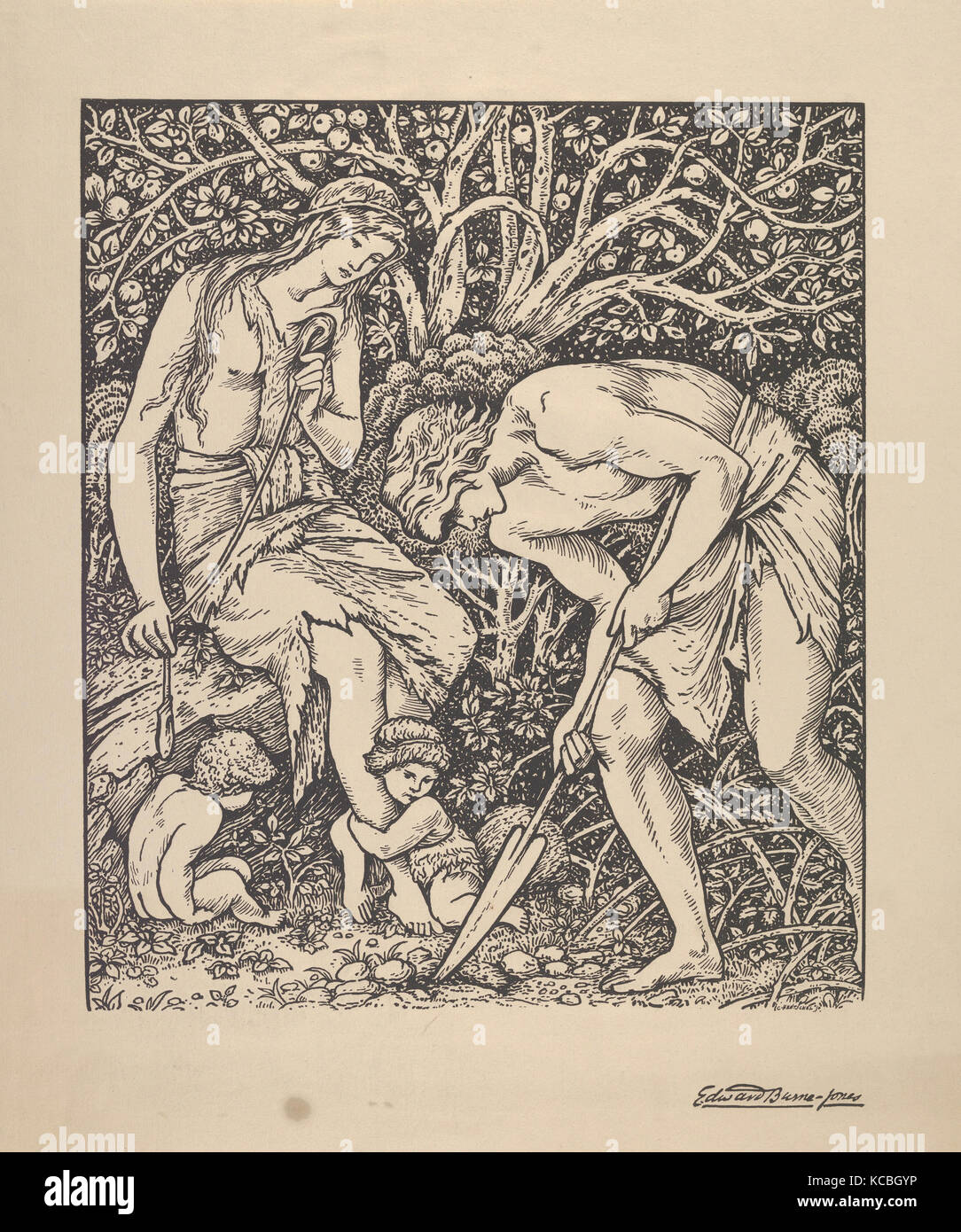 Adam and eve labour hi-res stock photography and images - Alamy