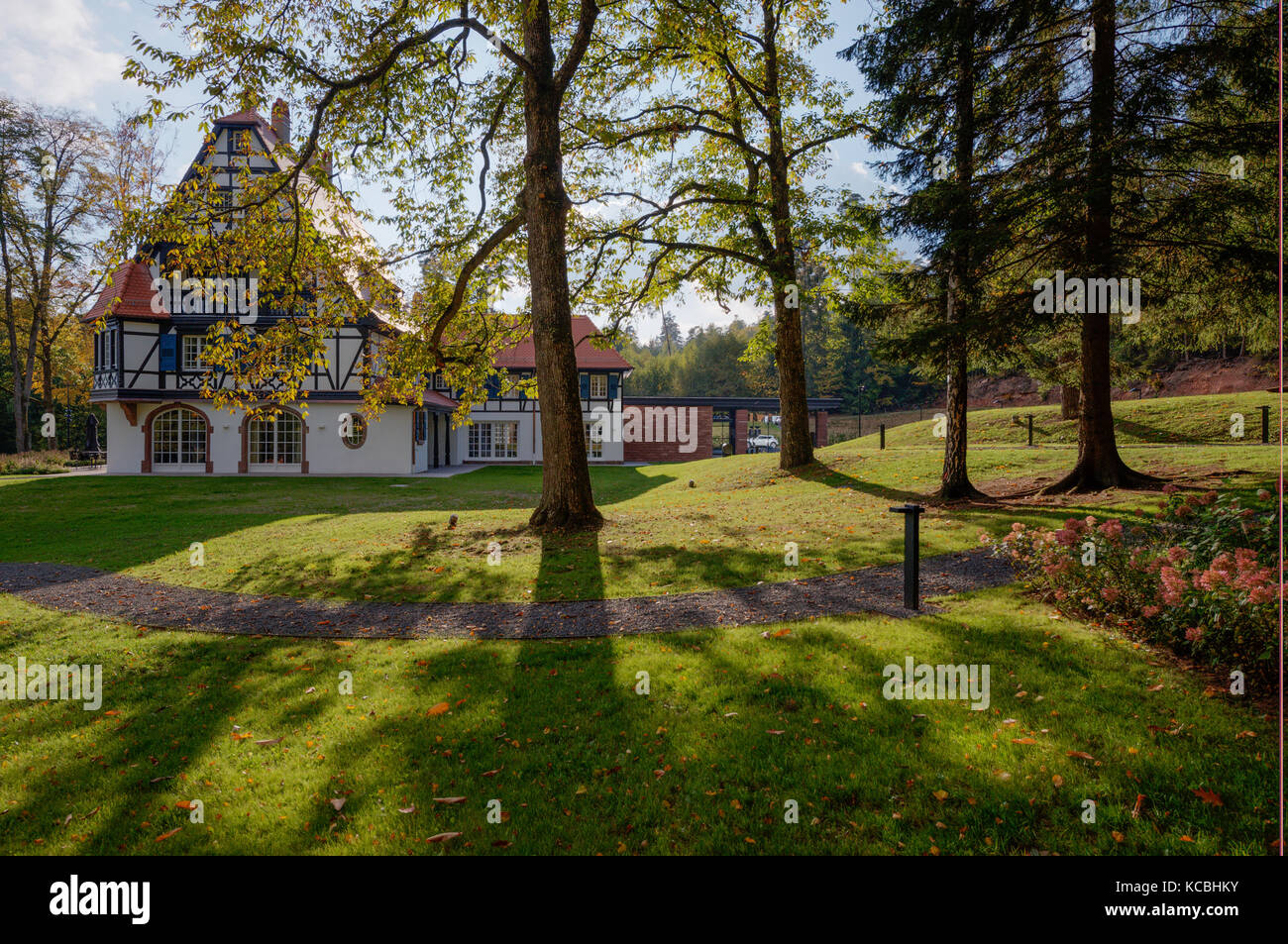 Hotel-Restaurant Villa René Lalique, Vosges, France Stock Photo