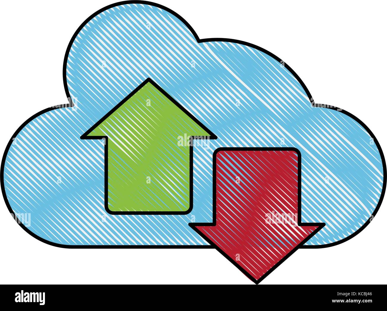 Cloud upload and download Stock Vector Image & Art - Alamy