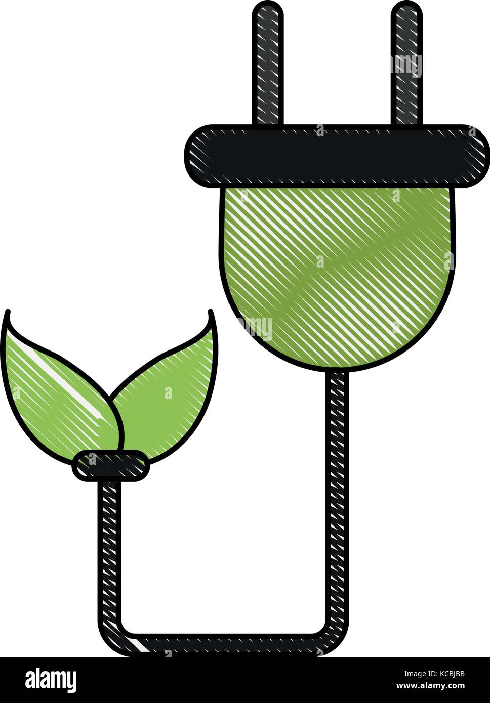 Eco electric plug Stock Vector Image & Art - Alamy