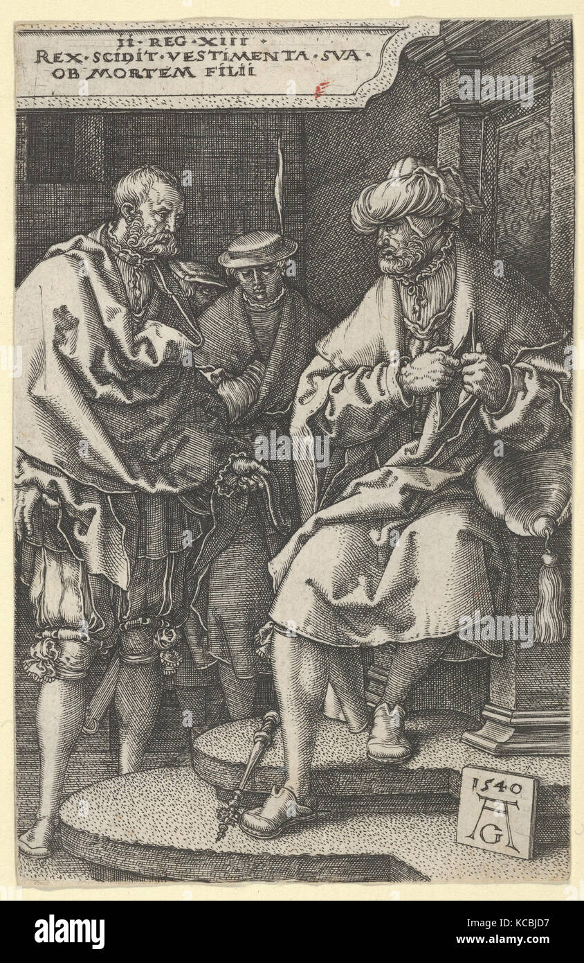 David Tearing His Clothes in Grief, from The Story of Amnon and Tamar