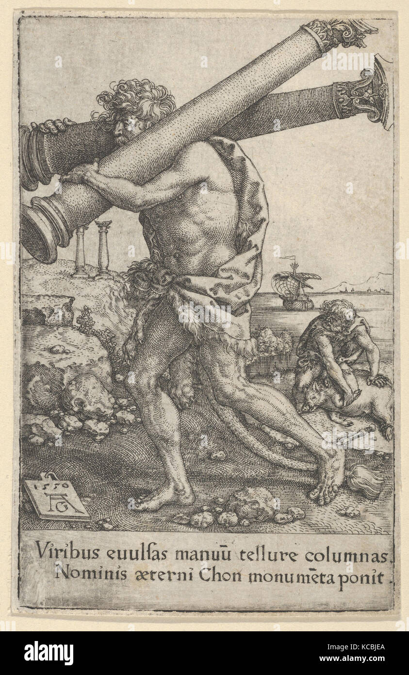 The Pillars of Hercules, from The Labors of Hercules, Heinrich