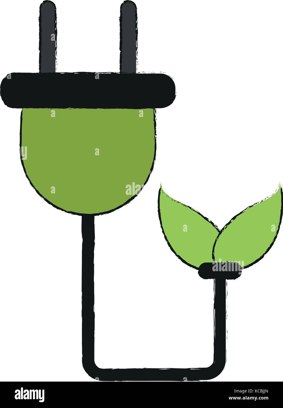 Eco electric plug Stock Vector Image & Art - Alamy