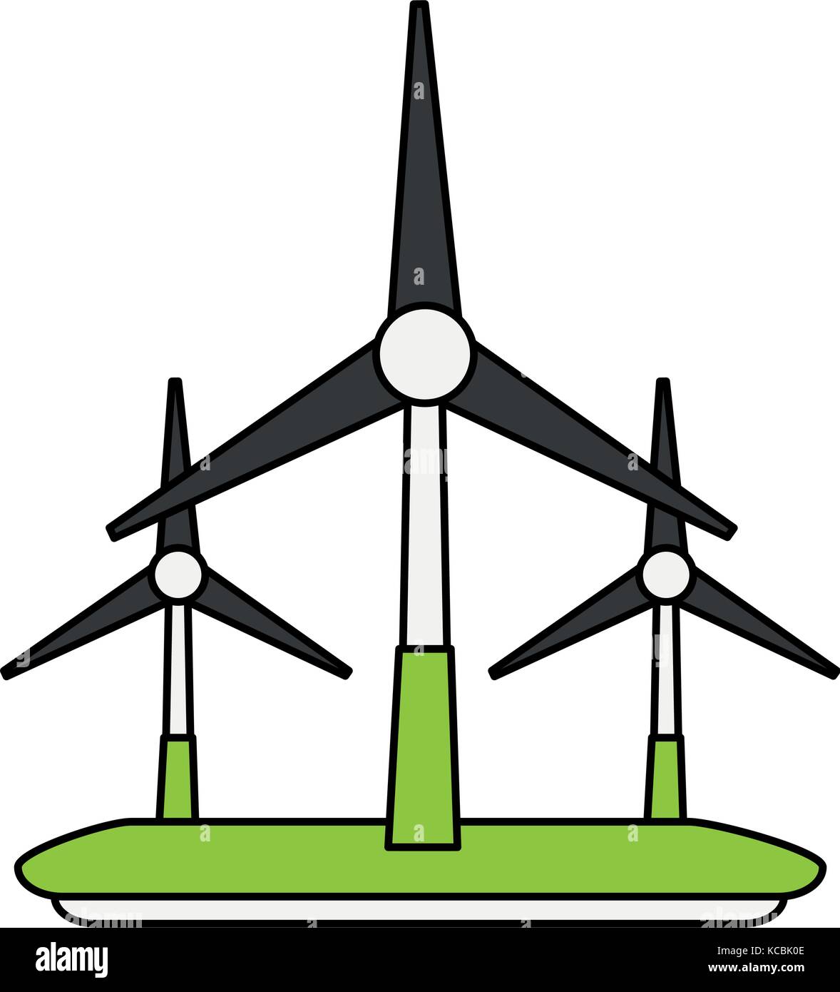 Wind turbines energy Stock Vector Image & Art - Alamy