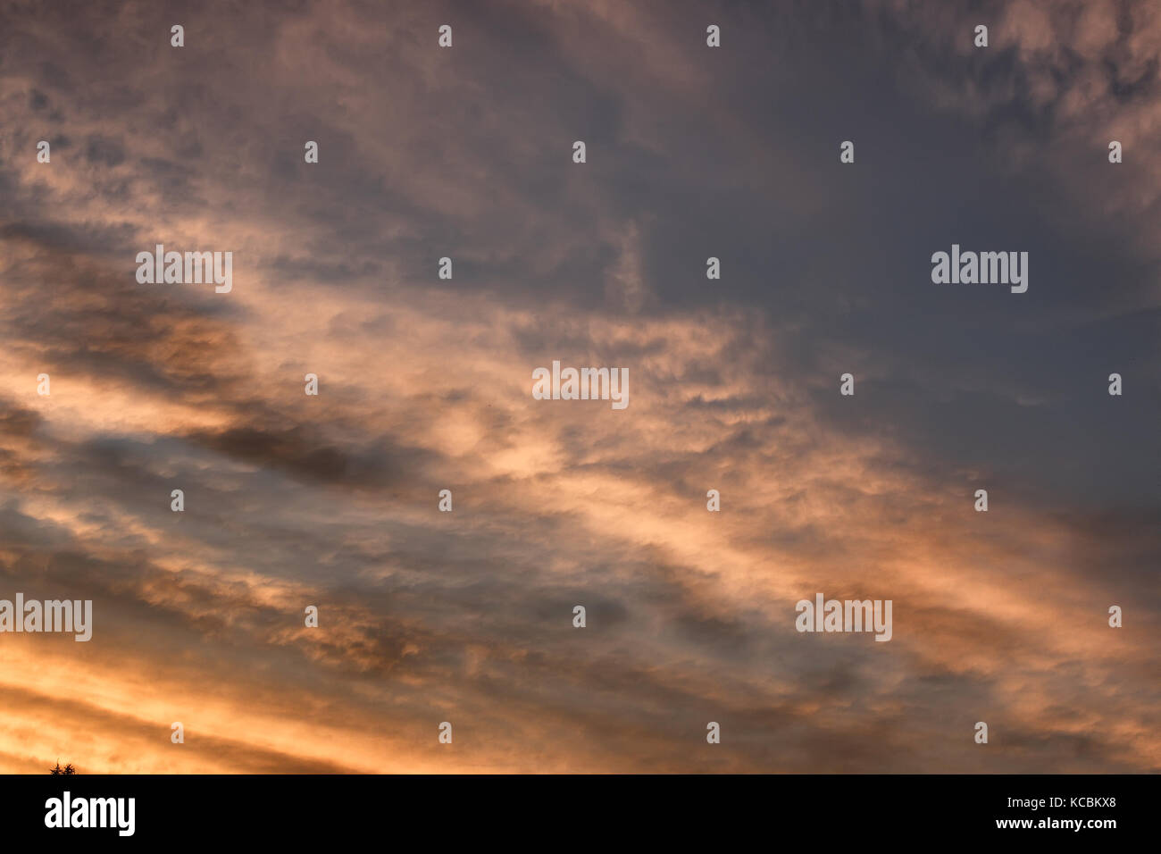 blue sky and sunset clouds Stock Photo - Alamy