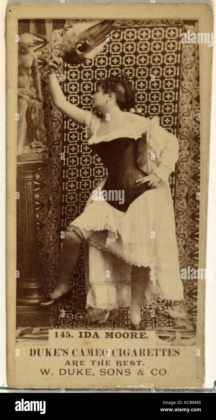Drawings and Prints, Photograph, Card Number 145, Ida Moore, from the Actors and Actresses series issued by Duke Sons & Co Stock Photo