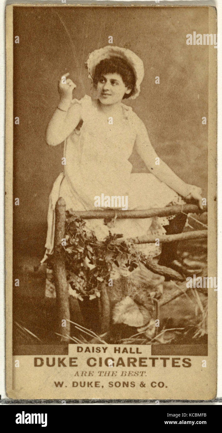 Drawings and Prints, Photograph, Daisy Hall, from the Actors and Actresses series issued by Duke Sons & Co Stock Photo