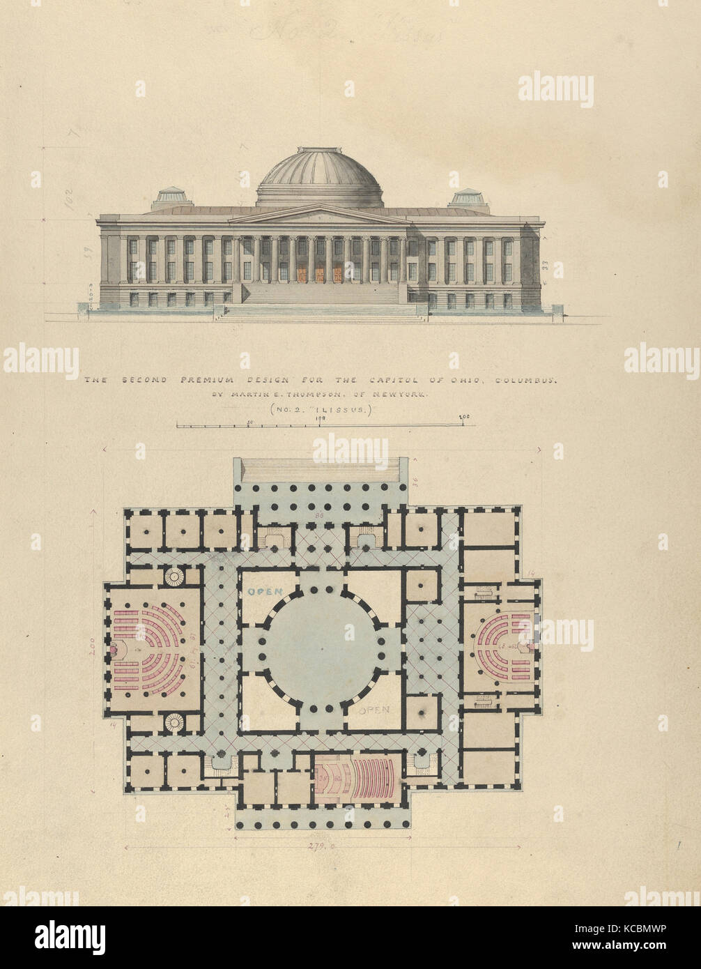 The Second Premium Design for the Capitol of Ohio, Columbus, Alexander