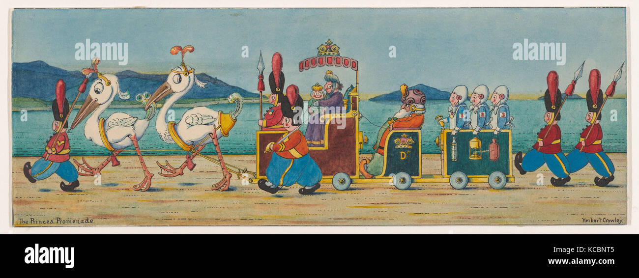 The Prince's Promenade, possible a 'Wiggle Much' design, Herbert E. Crowley, ca. 1910 Stock Photo