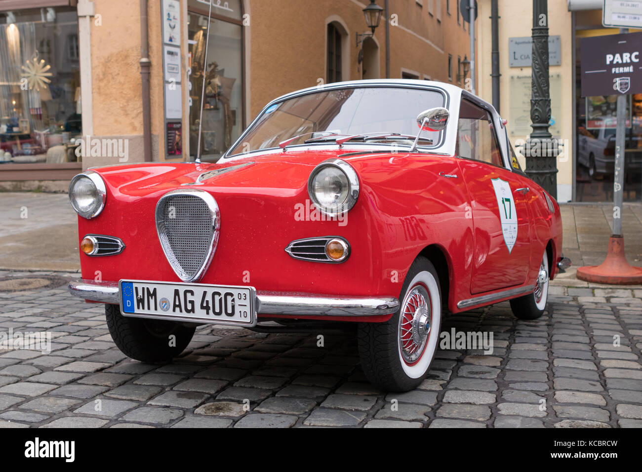 Augsburg, Germany - October 1, 2017: 1967 Goggomobil Ts400 Coupé 