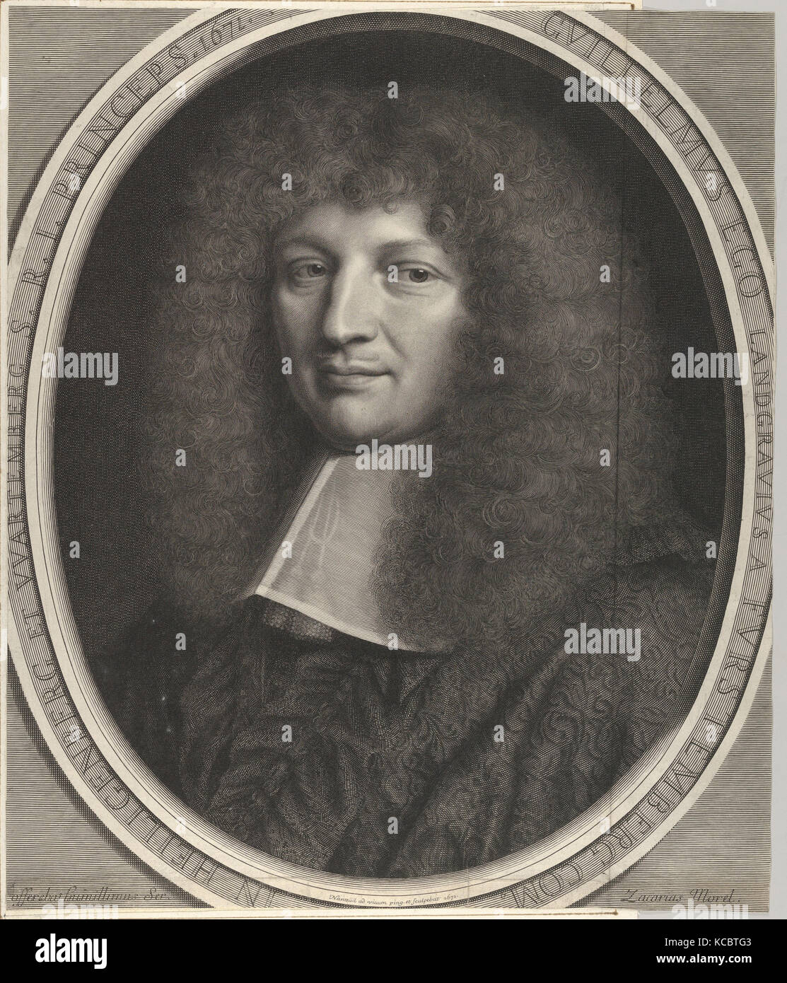 Le cardinal Guillaume-Égon de Fürstenberg, Robert Nanteuil, 1671 Stock Photo