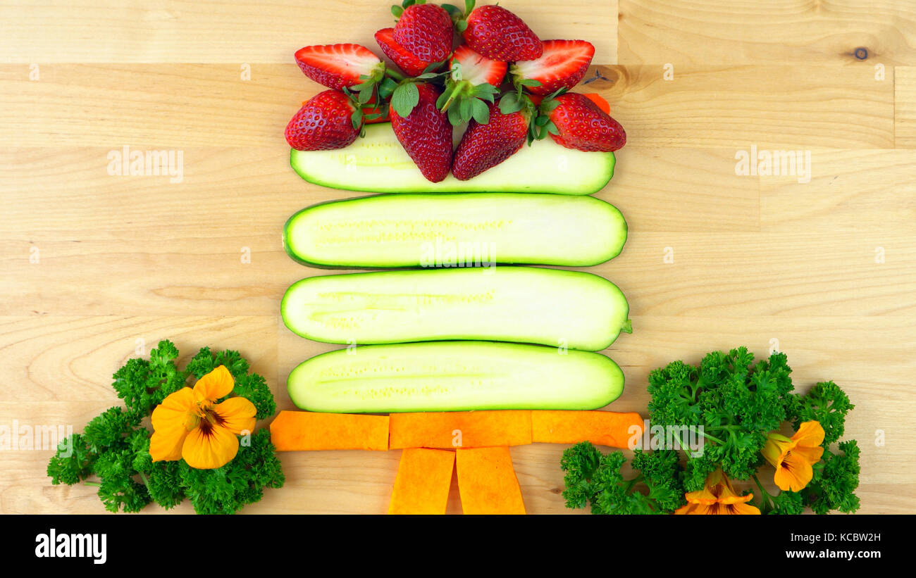 Cake Made Out Of Vegetables